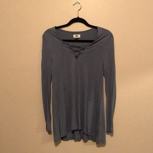 Old Navy lace up long sleeve tunic